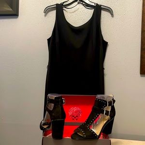 Woman’s Black dress Size 14 petite. Sleeveless,rayon and spandex.